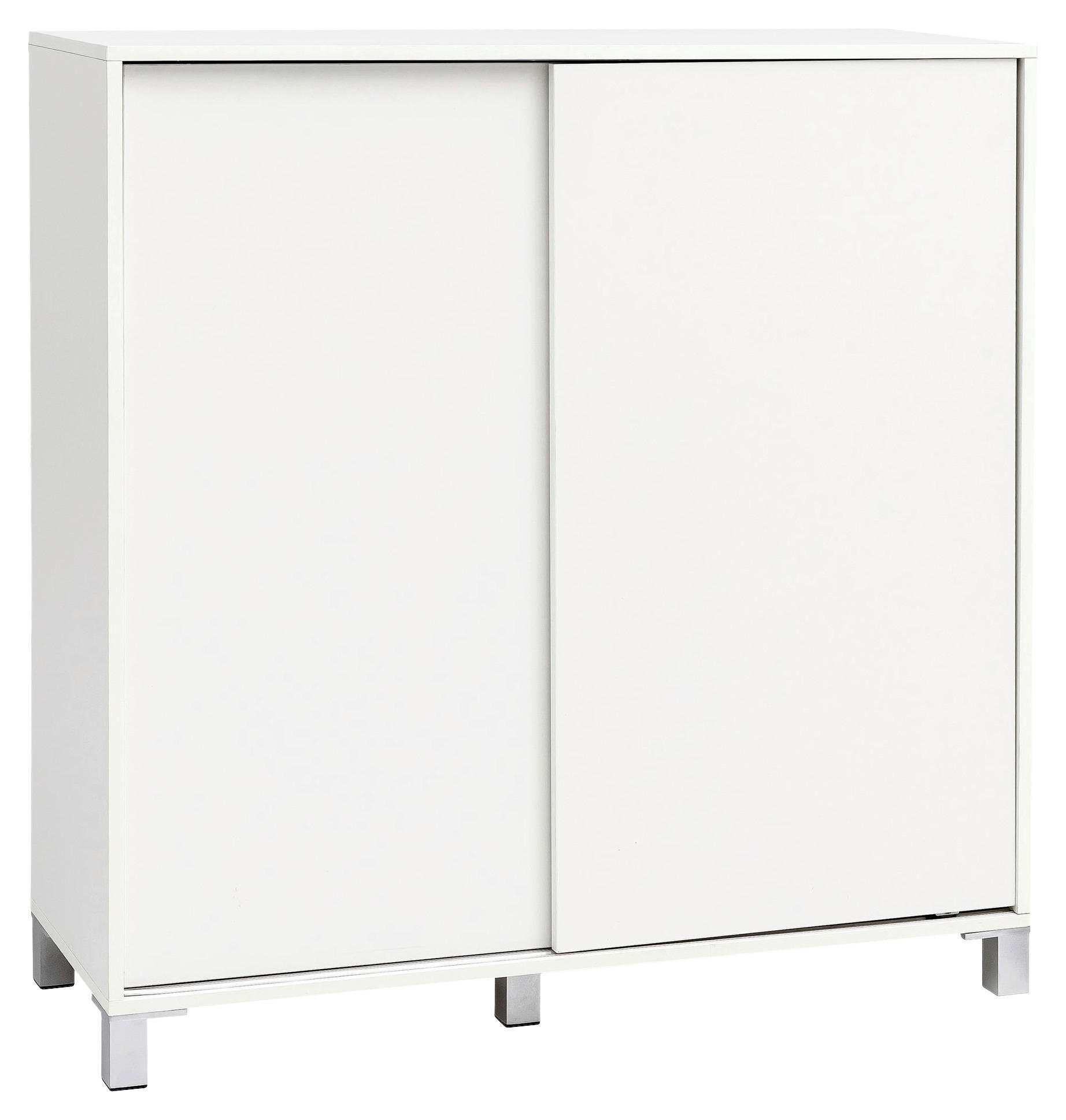 Schuhschrank weiß B/H/T: ca. 100x108x37,5 cm Schuhschrank - weiß (100,00/108,00/37,50cm) - Wohnling