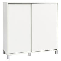 Schuhschrank weiß B/H/T: ca. 100x108x37,5 cm Schuhschrank - weiß (100,00/108,00/37,50cm) - Wohnling