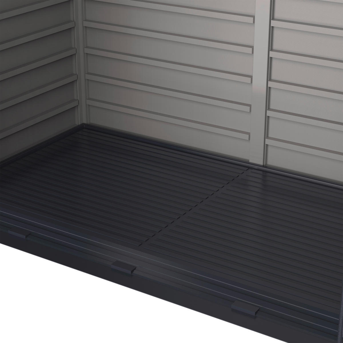 VCM Mülltonnenbox 3er StoreAway grau Kunststoff B/H/L: ca. 124x190x108 cm StoreAway - grau (108,00/124,00/190,00cm) - VCM