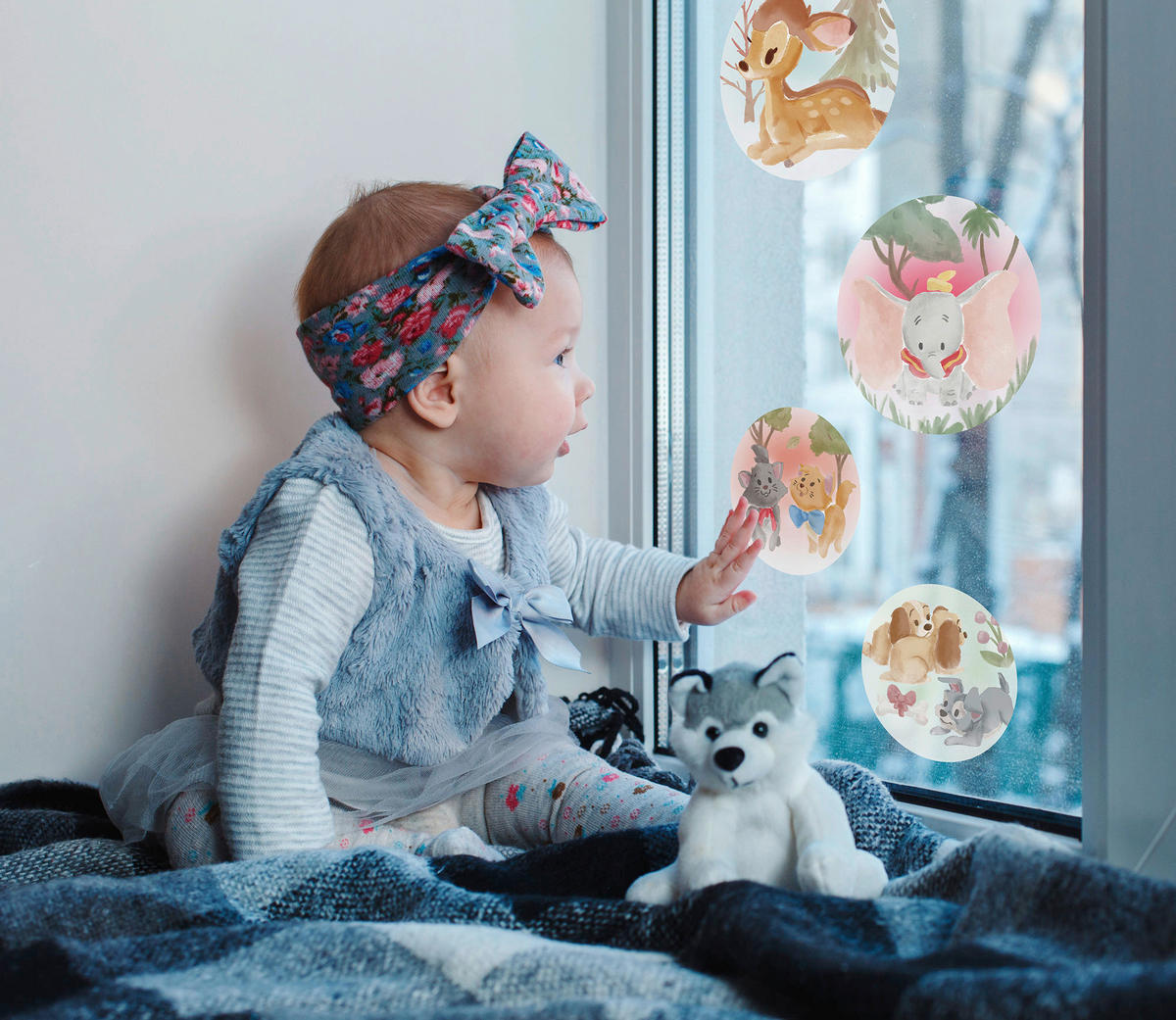 Komar Fenstersticker Enchanted Forest  Enchanted Forest B/L: ca. 30x30 cm Enchanted Forest - (30,00/30,00cm) - Komar