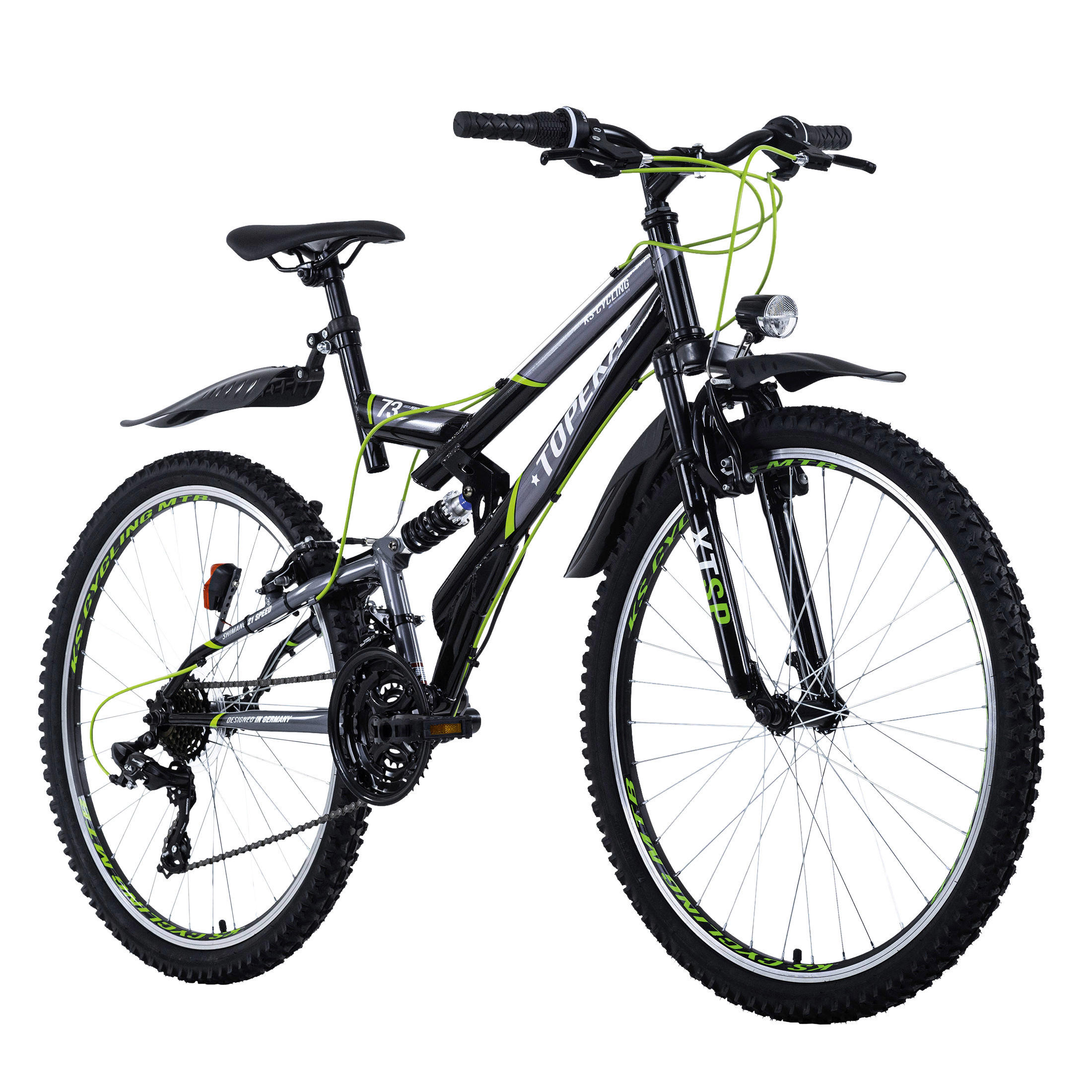KS-Cycling Mountain-Bike Topeka 26 Zoll Rahmenhöhe 48 cm 21 Gänge grau grau