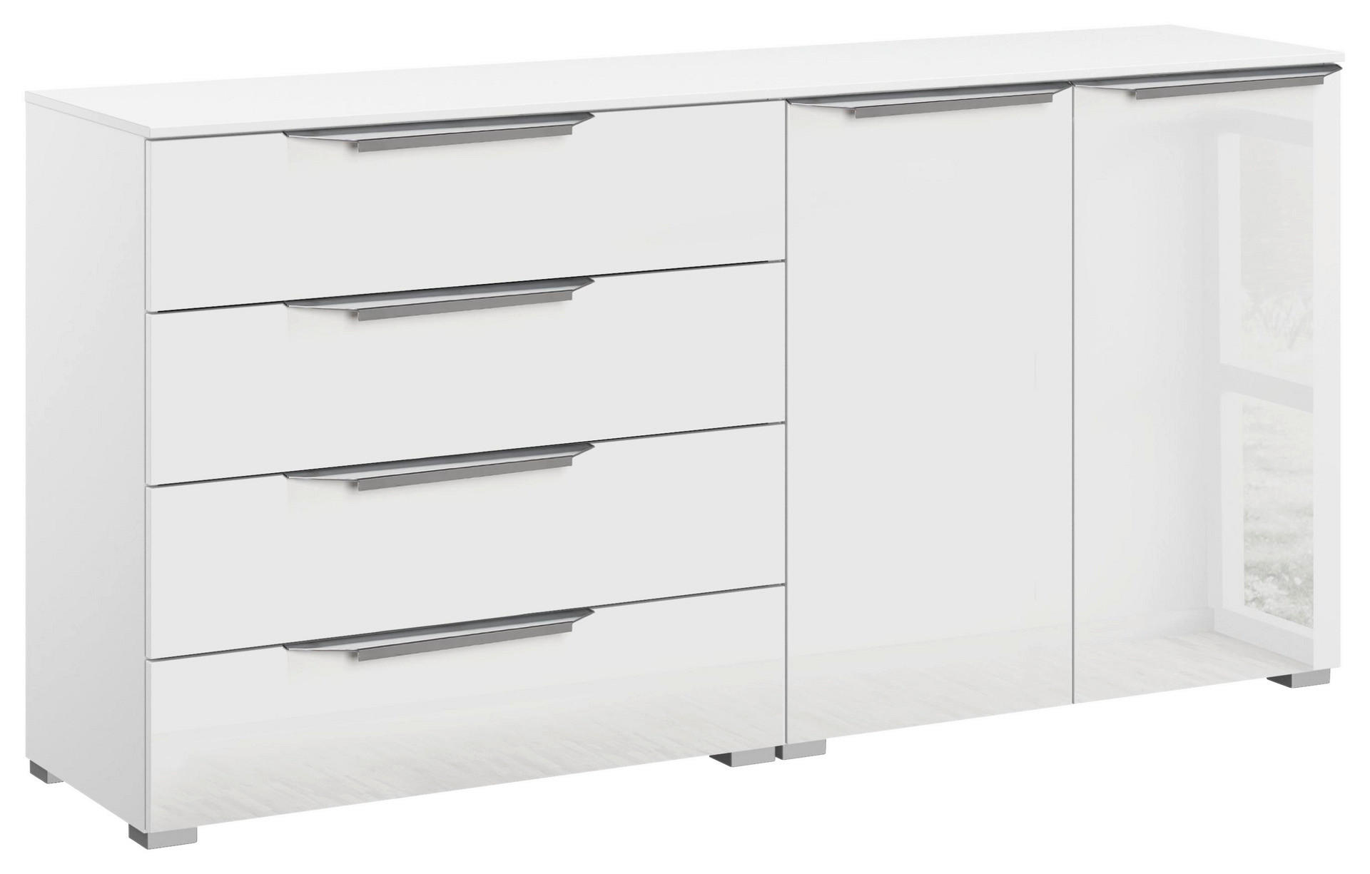 Kommode Aldono Deluxe Alpinweiß B/H/T: ca. 160x81x42 cm Aldono Deluxe - weiß/Alpinweiß (160,00/81,00/42,00cm)