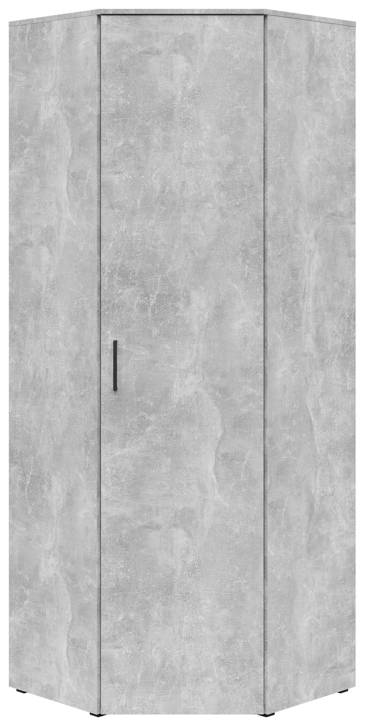 Schrank Multi-Stauraum Typ 43 Beton Optik B/H/T: ca. 101x195x79 cm Multi-Stauraum Typ 43 - Beton (101,00/195,00/79,00cm)