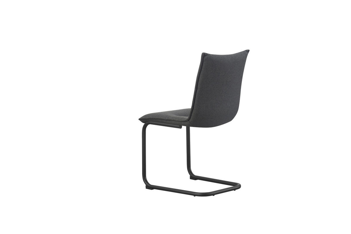 Schwingstuhl SONJA, 2er Set anthrazit schwarz Webstoff B/H/T: ca. 46x89x57 cm SONJA, 2er Set - schwarz/anthrazit (46,00/89,00/57,00cm) - xonox.home