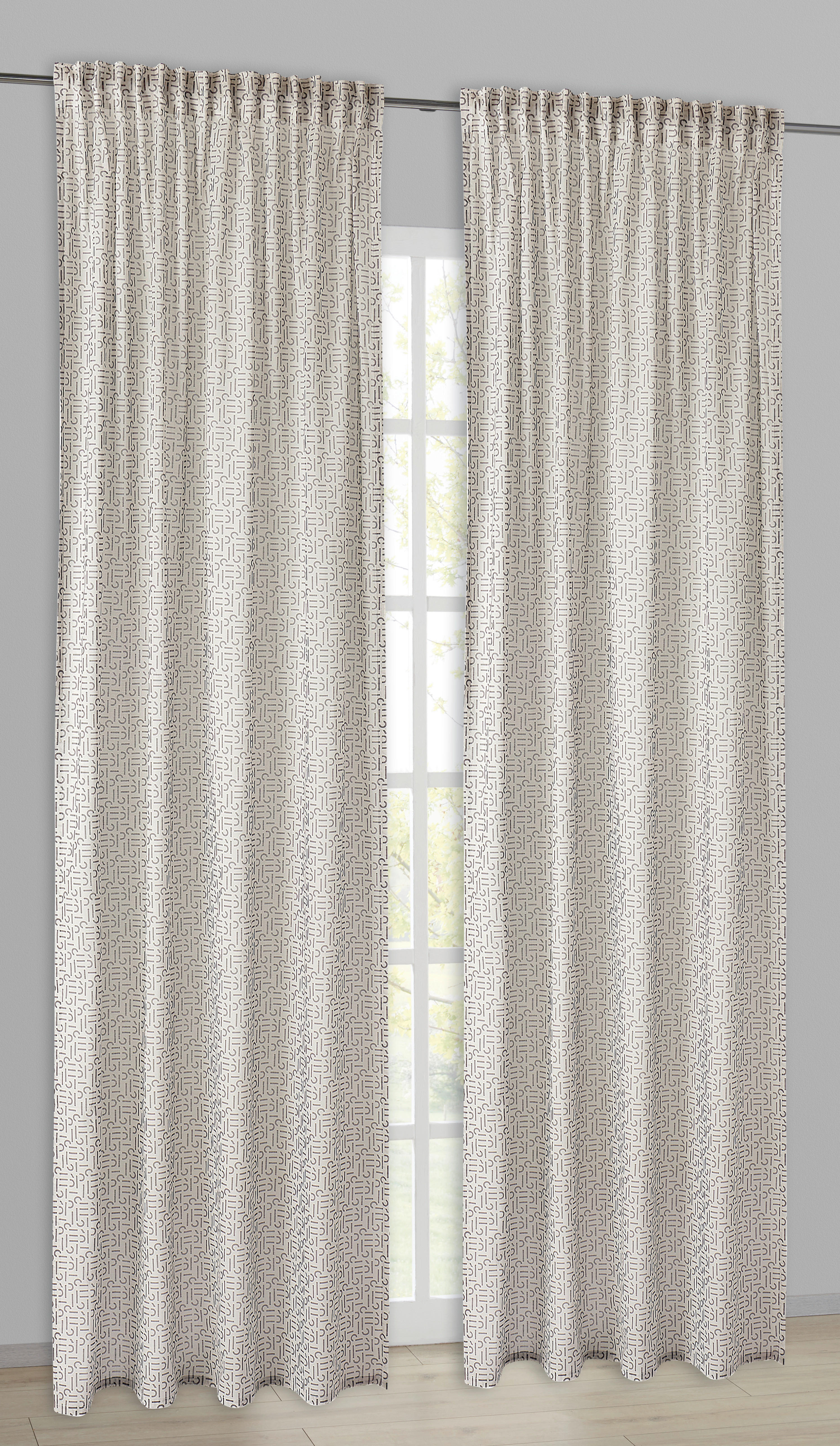 Esprit Kombivorhang E-Scatter grau B/L: ca. 130x250 cm E-Scatter - grau (130,00/250,00cm) - Esprit