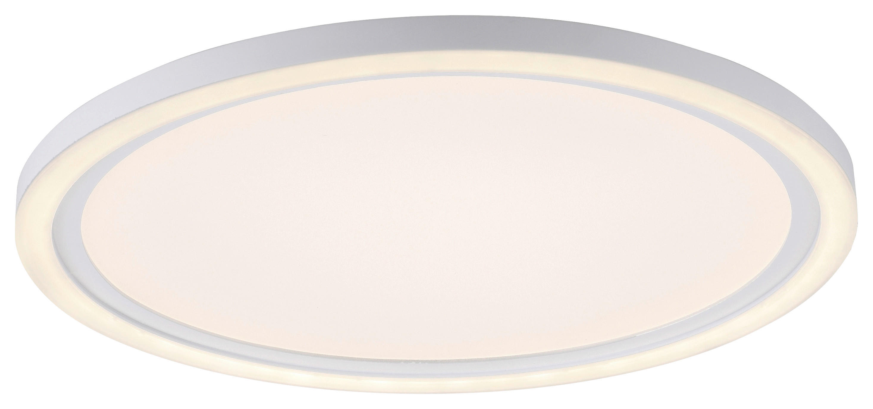 Just Light LED-Deckenleuchte BEDGING 14883-16 weiß Eisen Kunststoff H/D: ca. 6,5x40 cm 2 Brennstellen BEDGING - weiß (40,00/6,50cm) - Just Light