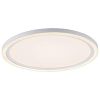 Just Light LED-Deckenleuchte BEDGING 14883-16 weiß Eisen Kunststoff H/D: ca. 6,5x40 cm 2 Brennstellen BEDGING - weiß (40,00/6,50cm) - Just Light