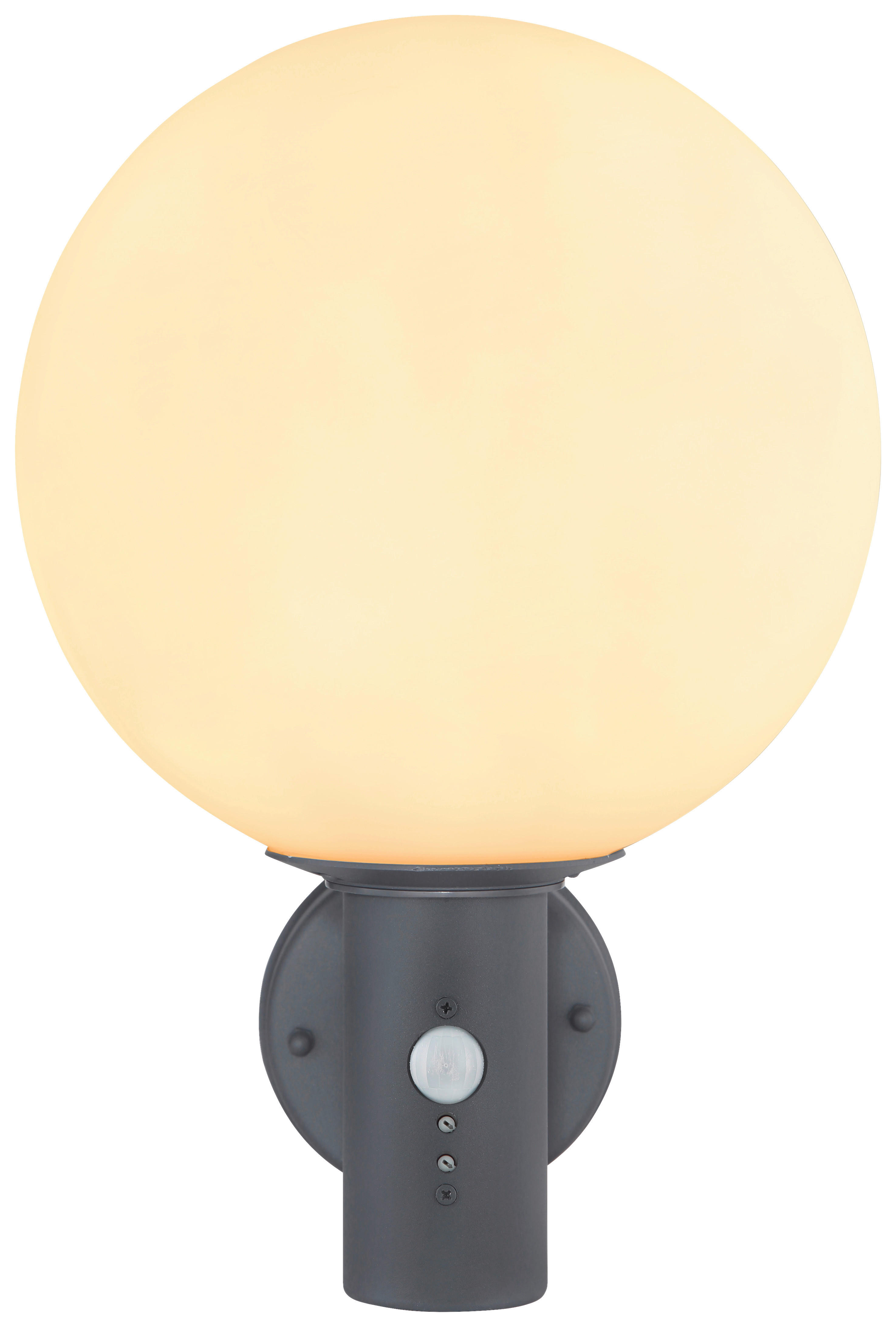 LED-Außenleuchte anthrazit weiß B/H/D: ca. 25x37x25 cm OSSY - weiß/anthrazit (25,00/37,00cm) - GLOBO