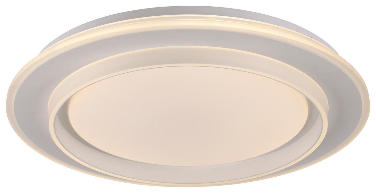 Just Light LED-Deckenleuchte weiß B/H/L: ca. 40x6x40 cm LED-Deckenleuchte_Lago - weiß (40,00/40,00/6,00cm) - Just Light