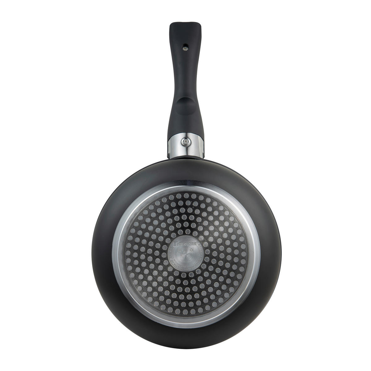 BERGNER Topfset CLICK & COOK schwarz Aluminium 4 tlg. CLICK & COOK - schwarz/silber (30,30/30,00/9,70cm) - BERGNER
