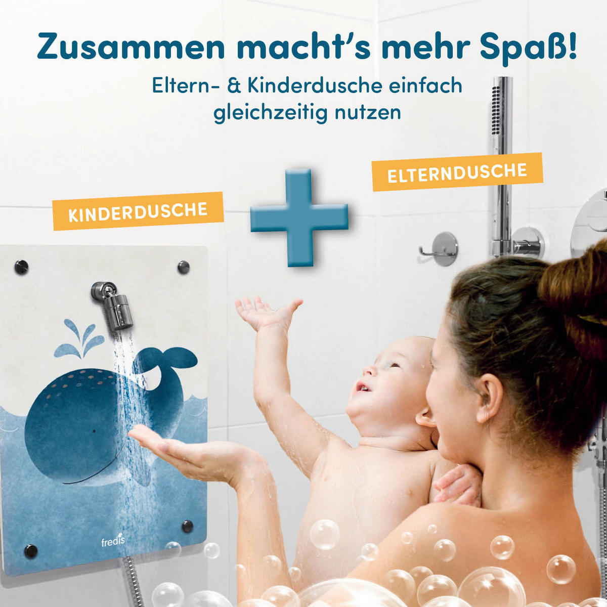 Kinderdusche weiß Kinderdusche_Wal_fredis - blau/weiß (30,00/10,00/40,00cm) - fredis