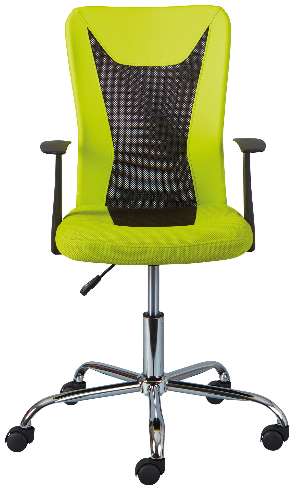 Drehstuhl Donny grün schwarz Kunstleder Netzstoff Donny - schwarz/grün (55,00/85,00/54,50cm) - Inter Link