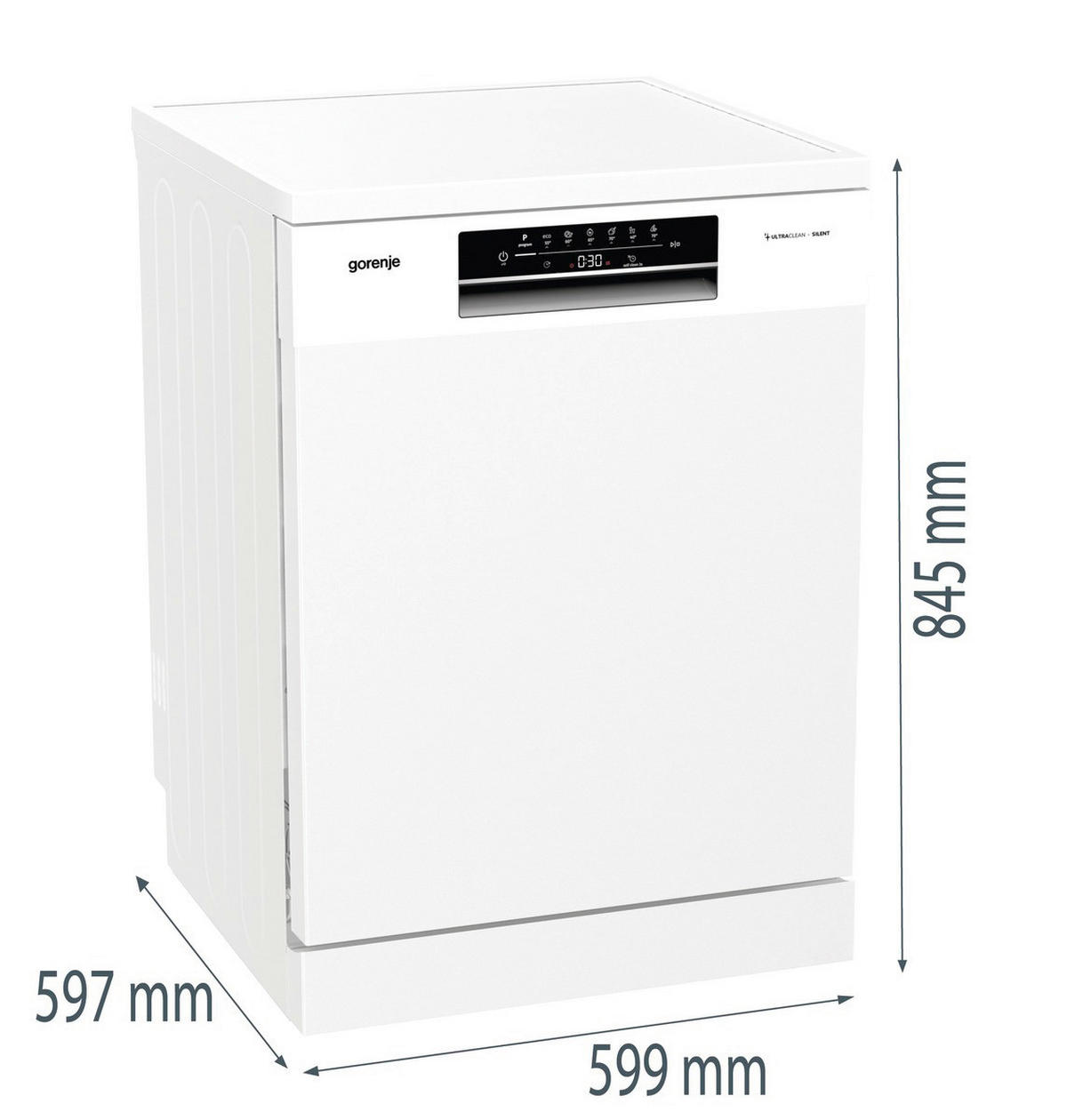 Gorenje Geschirrspüler GS642E91WP weiß B/H/T: ca. 59,9x84,5x59,7 cm Geschirrspüler GS642E91WP - weiß (59,90/84,50/59,70cm) - Gorenje
