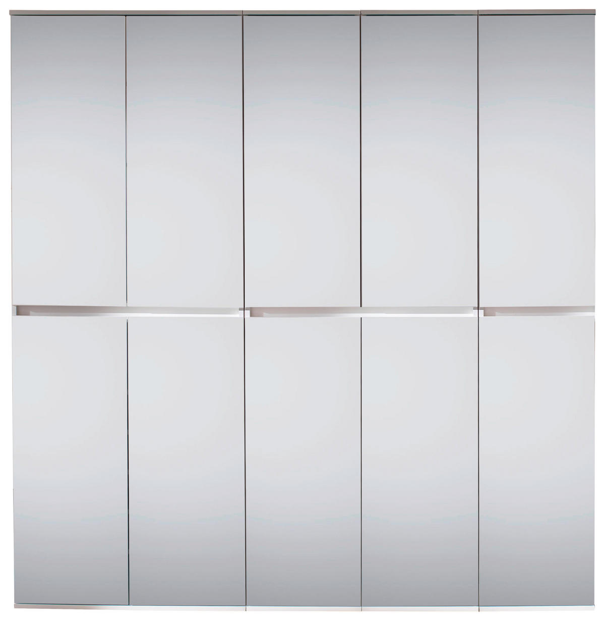 Garderobenschrank Mirror weiß B/H/T: ca. 185x191x34 cm Mirror - weiß (185,00/191,00/34,00cm) - Trendteam