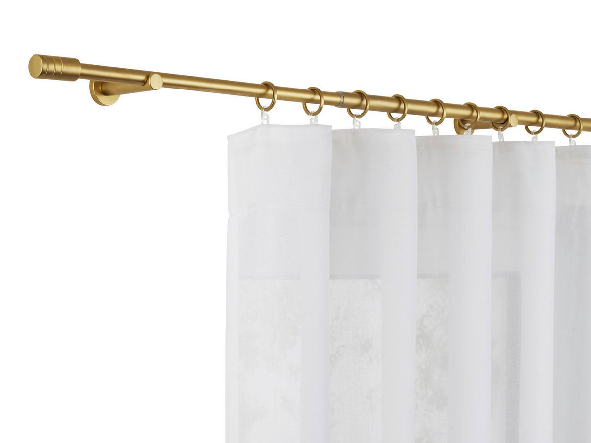 Stilgarnituren rillcube gold Metall ausziehbar von ca. 120 bis 210 cm 1.0 Läufe rillcube - gold - ondeco