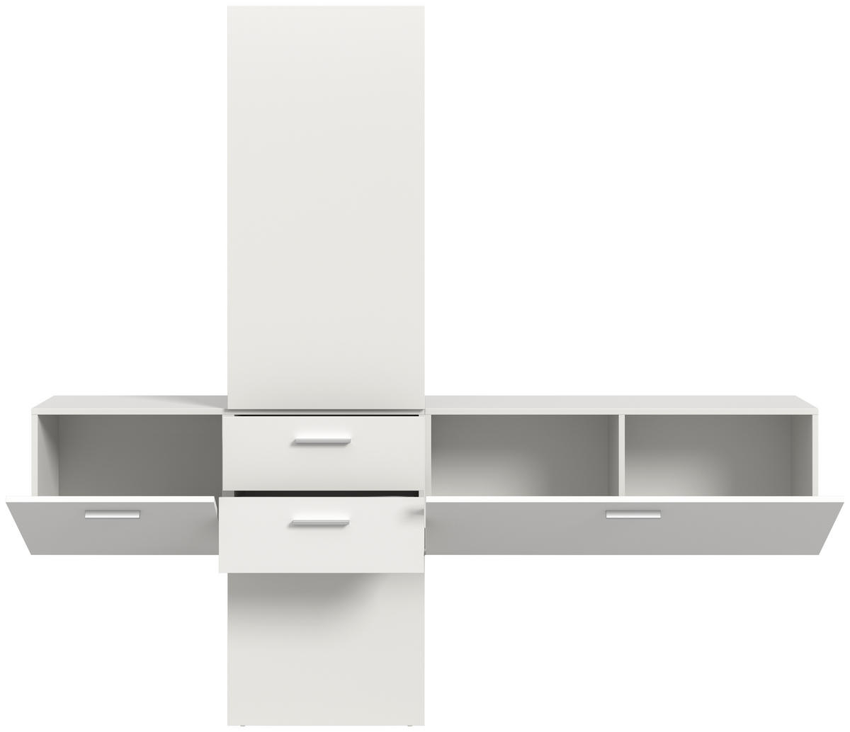 Garderobe VAGA weiß B/H/T: ca. 208x190x36 cm VAGA - weiß (208,00/190,00/36,00cm) - xonox.home