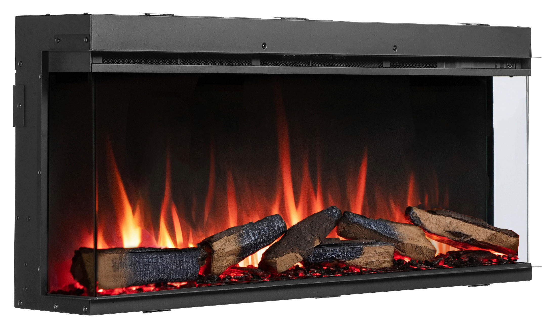 Balderia Elektrischer-Kamin EF408A Athena 44" schwarz B/H/T: ca. 113x50x21 cm ca. 1500 W Elektro-Kamin Athena 44" - schwarz (113,00/50,00/21,00cm) - Balderia