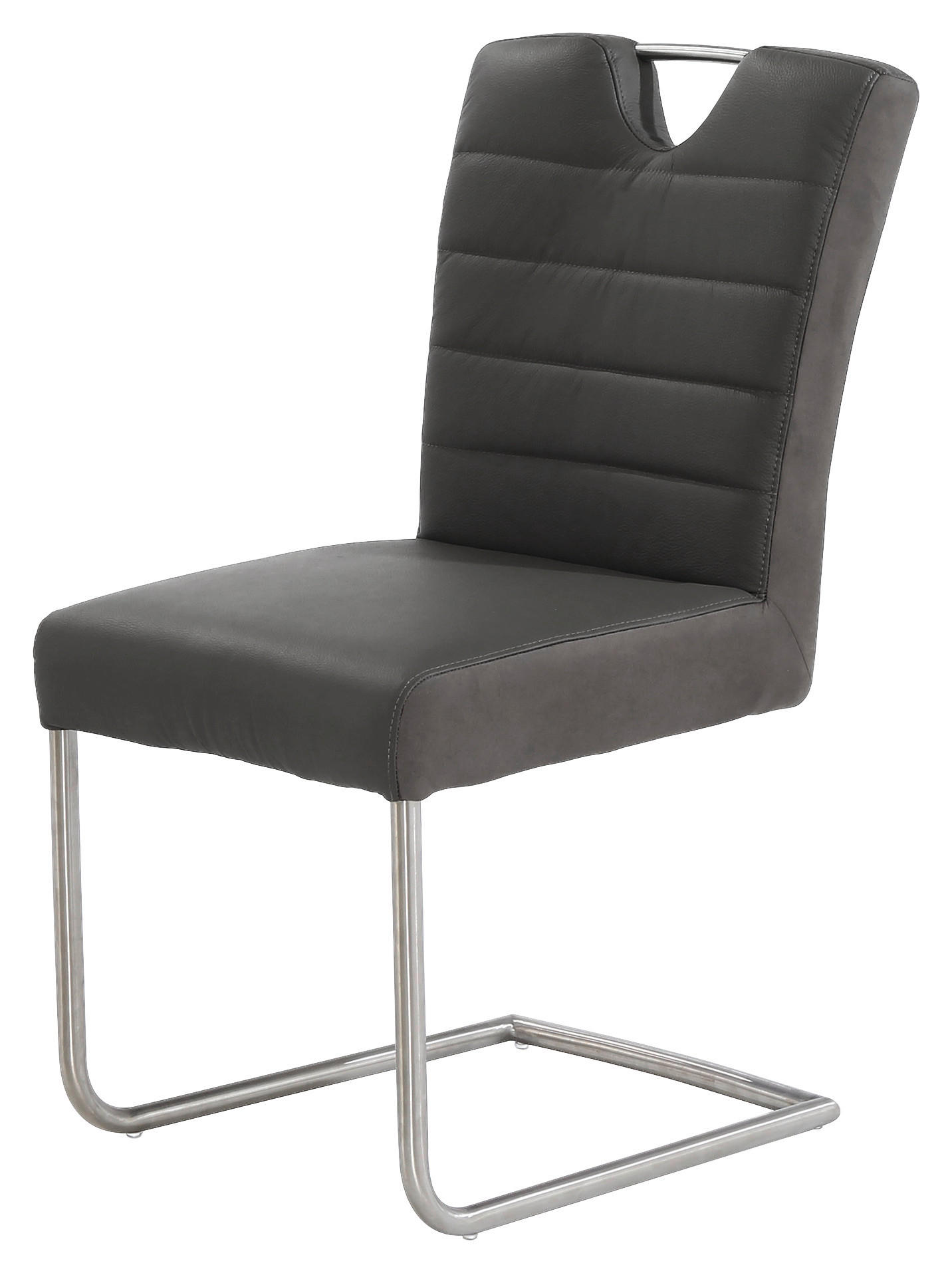 Schwingstuhl  schwarz anthrazit Leder Stoff B/H/T: ca. 50x94x61 cm Dexter_Schwingstuhl_6003965 - schwarz/anthrazit (50,00/94,00/61,00cm)