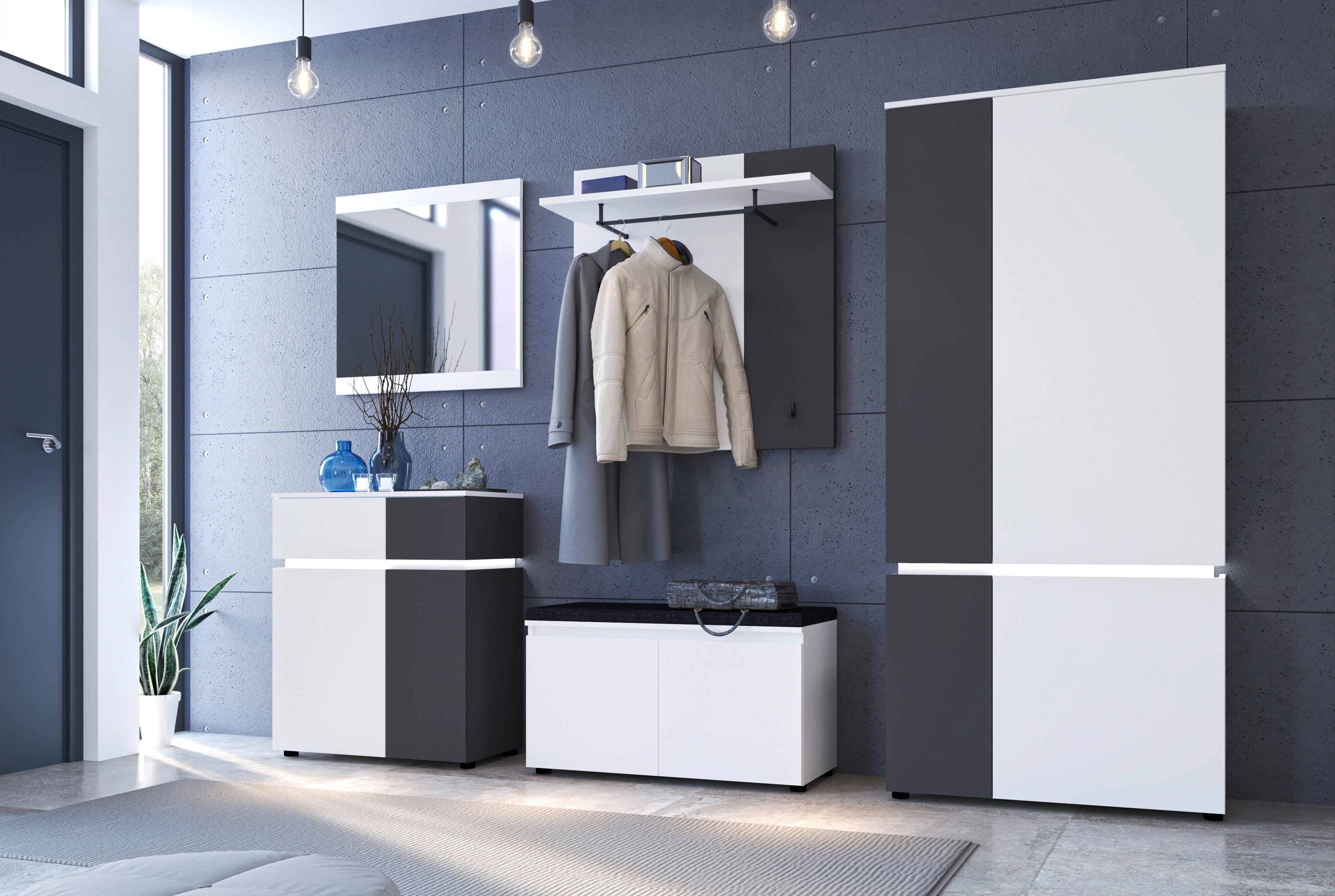 Sitzbank Luce Alpinweiß B/H/T: ca. 90x49x40 cm Luce - Alpinweiß (90,00/49,00/40,00cm)