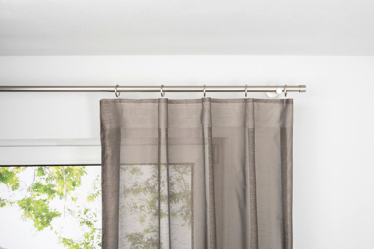 Ösenvorhang 2er Pack Soft taupe B/L: ca. 135x245 cm Soft - taupe (135,00/245,00cm)