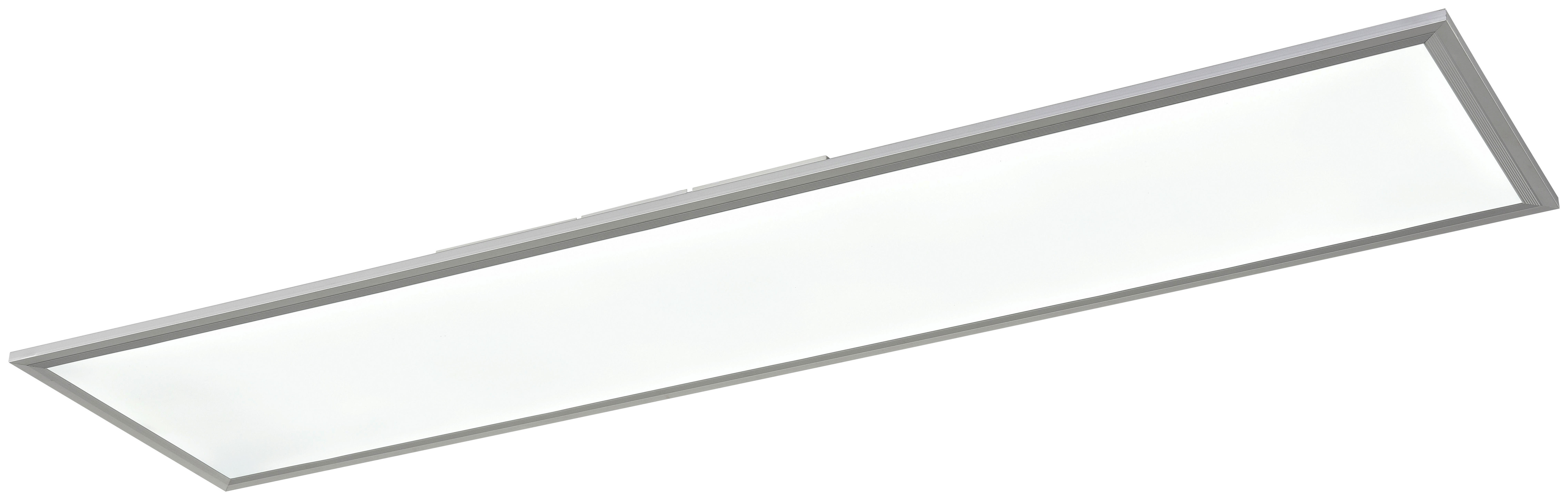 POCOline Deckenpanel Plano weiß silber Kunststoff Aluminium B/H/L: ca. 30x7x120 cm LED-Deckenpanel_Plano - weiß/silber (120,00/30,00/7,00cm)