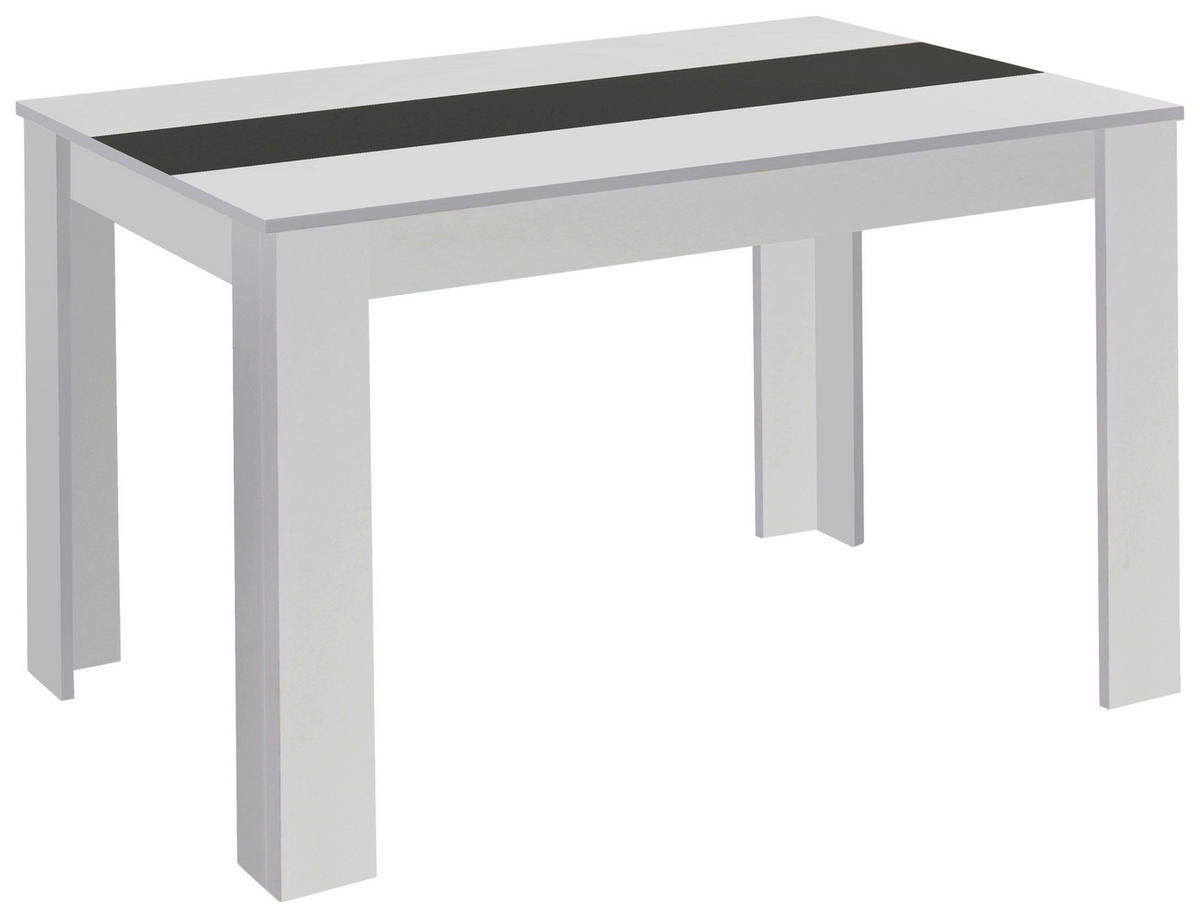 Tisch NORI weiß B/H/T: ca. 160x75x90 cm NORI - weiß (160,00/75,00/90,00cm) - byLIVING