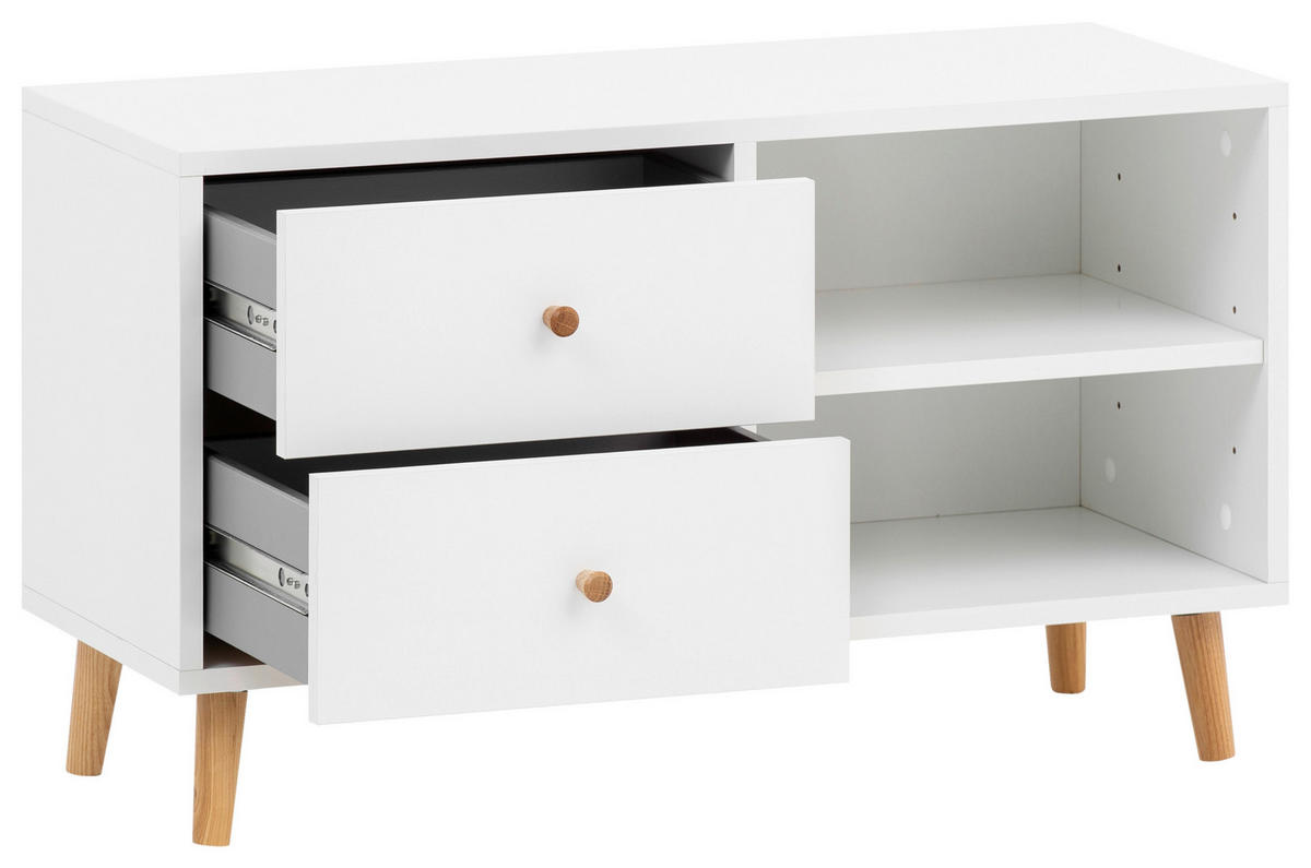 Bank Bjarne weiß matt B/H/T: ca. 78,9x46,5x33 cm Bjarne - weiß (78,90/46,50/33,00cm) - Schildmeyer