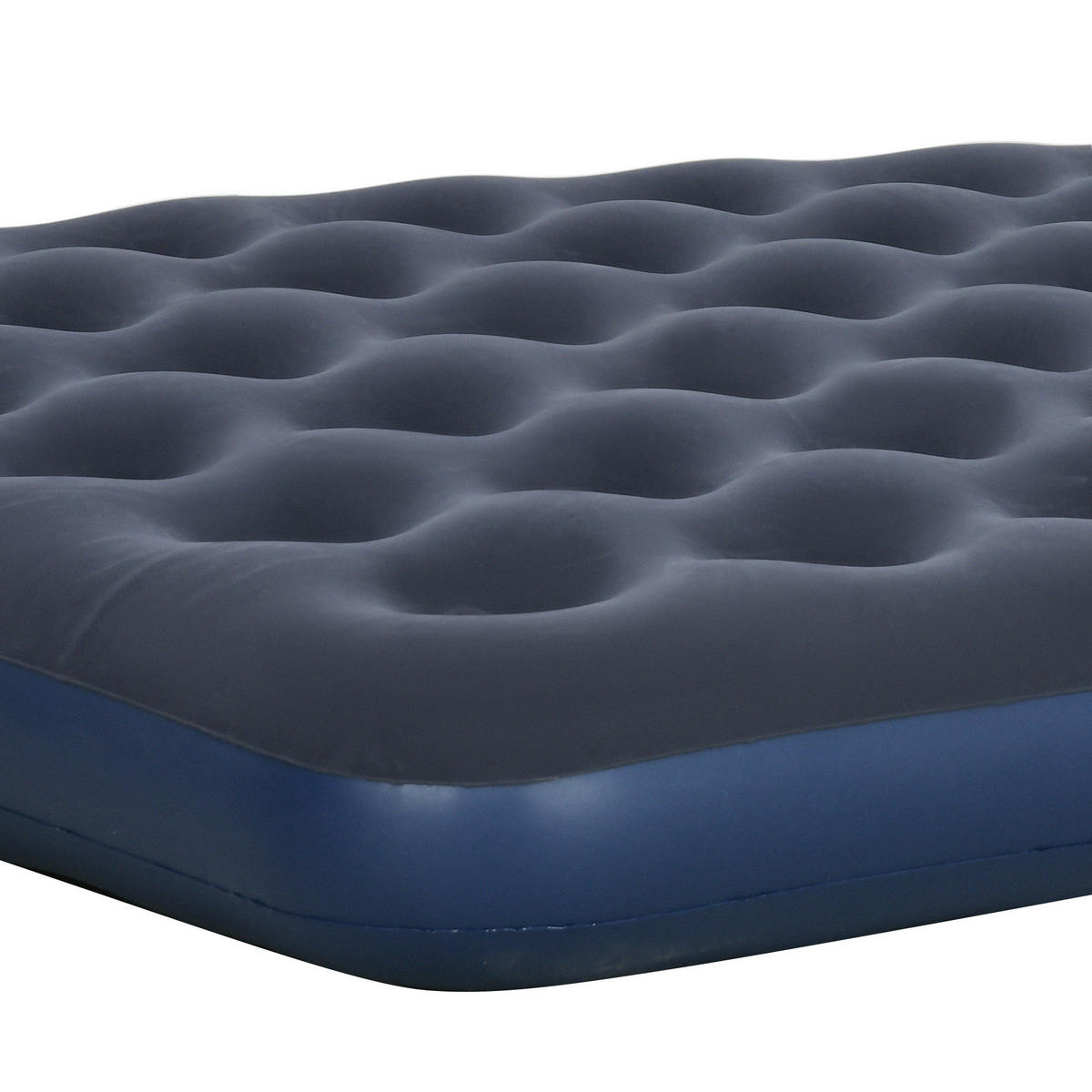Outsunny Luftmatratze blau Kunststoff B/H/L: ca. 152x22x203 cm Luftmatratze - blau (203,00/152,00/22,00cm) - Outsunny