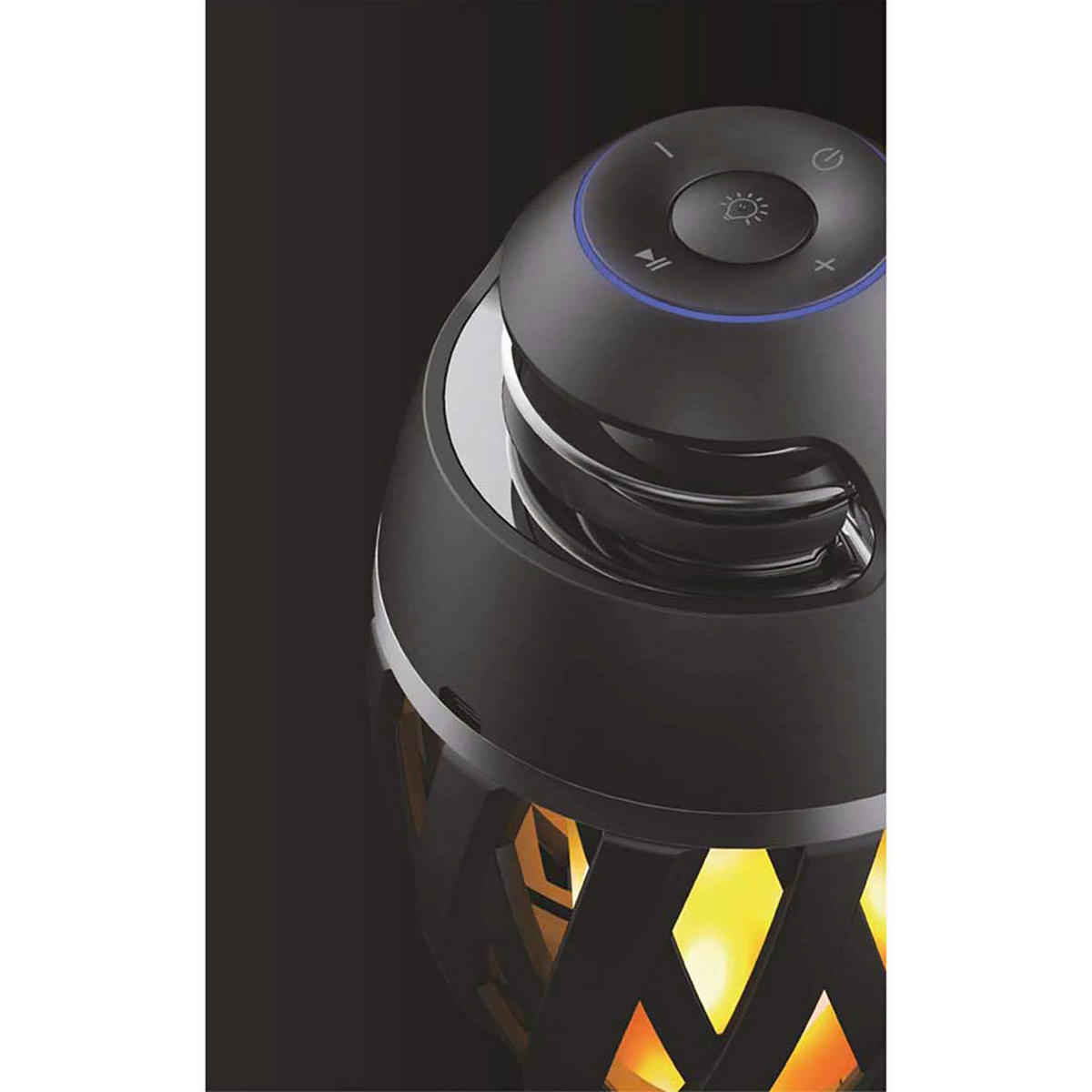 Näve Leuchten Tischleuchte 5243822 schwarz Kunststoff H/D: ca. 16,5x10 cm null 48 Brennstellen LED-Tischleuchte "Muna" mit BT - schwarz (10,00/16,50cm) - Näve Leuchten