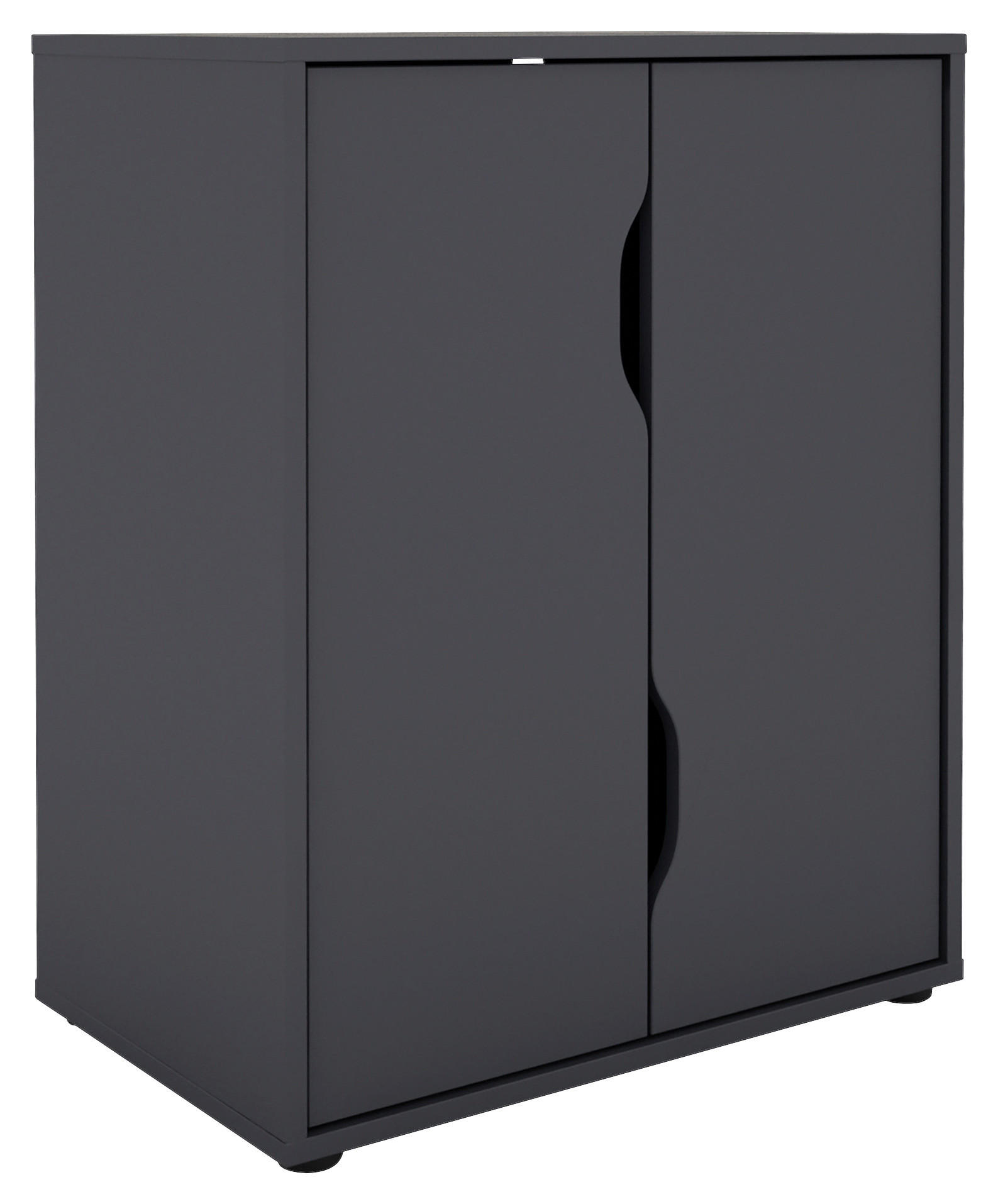 Aktenschrank BELFAST anthrazit B/H/T: ca. 60x76,5x37 cm BELFAST - anthrazit (60,00/76,50/37,00cm) - byLIVING