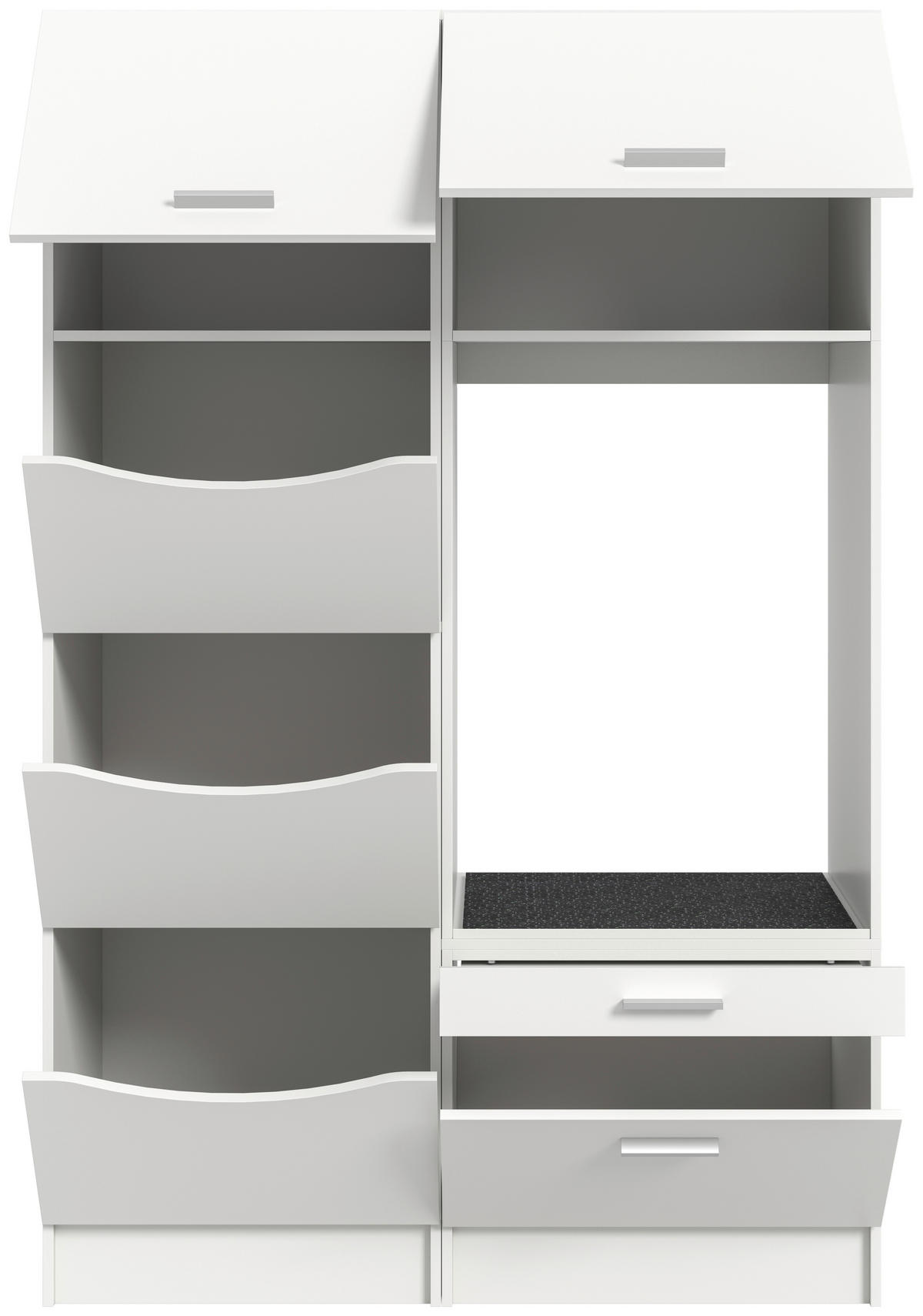 Waschmaschinenumbauschrank Free weiß B/H/T: ca. 126x195x68 cm Free - weiß (126,00/195,00/68,00cm) - xonox.home