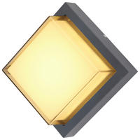 LED-Außenleuchte JALLA 34481 Opal anthrazit H/L: ca. 16x16 cm JALLA - Opal/anthrazit (16,00cm) - GLOBO
