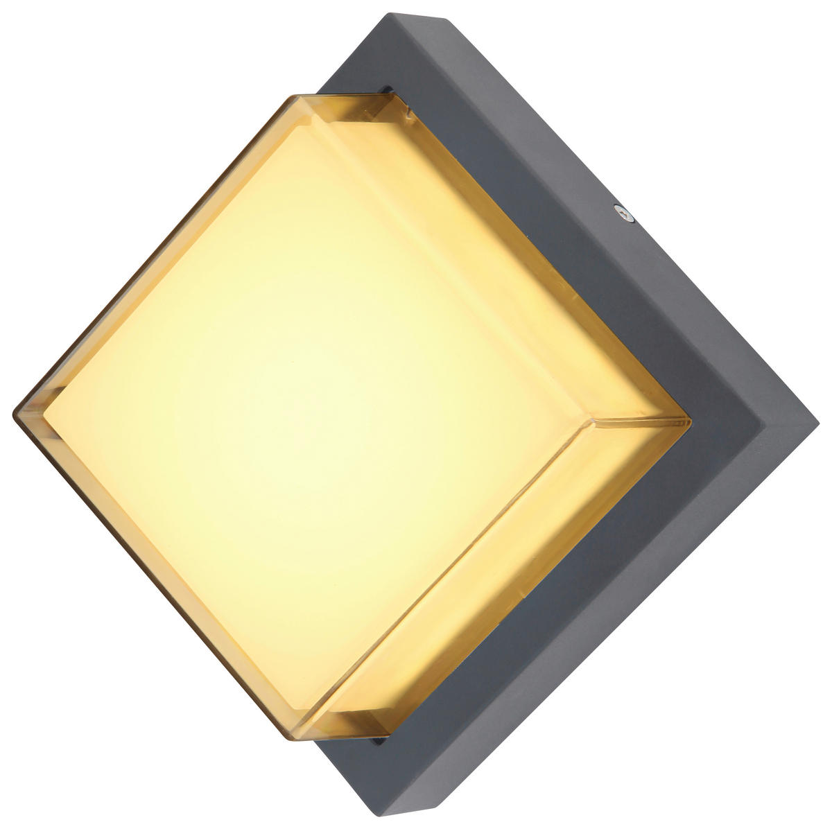LED-Außenleuchte JALLA 34481 Opal anthrazit H/L: ca. 16x16 cm JALLA - Opal/anthrazit (16,00cm) - GLOBO
