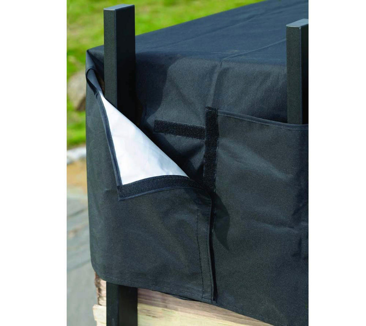 ShelterLogic Kaminholzregal schwarz B/H/T: ca. 120x119x36 cm Kaminholzregal - schwarz (120,00/119,00/36,00cm) - ShelterLogic