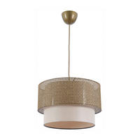 Opviq Pendelleuchte Coral creme beige Baumwolle Metall B/H/T/L/D: ca. 30x70x30x30x30 cm E27 1 Brennstellen Coral - beige/creme (30,00/30,00/70,00cm) - Opviq