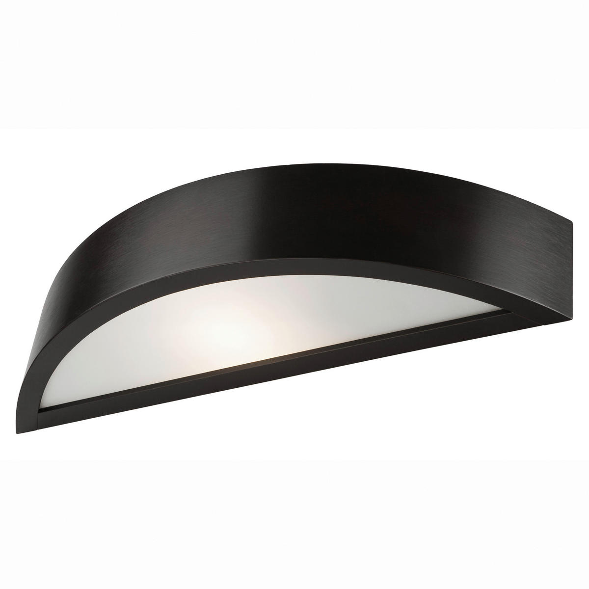 Lamkur Wandleuchte dunkelbraun Glas Holz B/H/L: ca. 12x12x44 cm E27 1 Brennstellen Eveline - dunkelbraun (44,00/12,00/12,00cm) - Lamkur