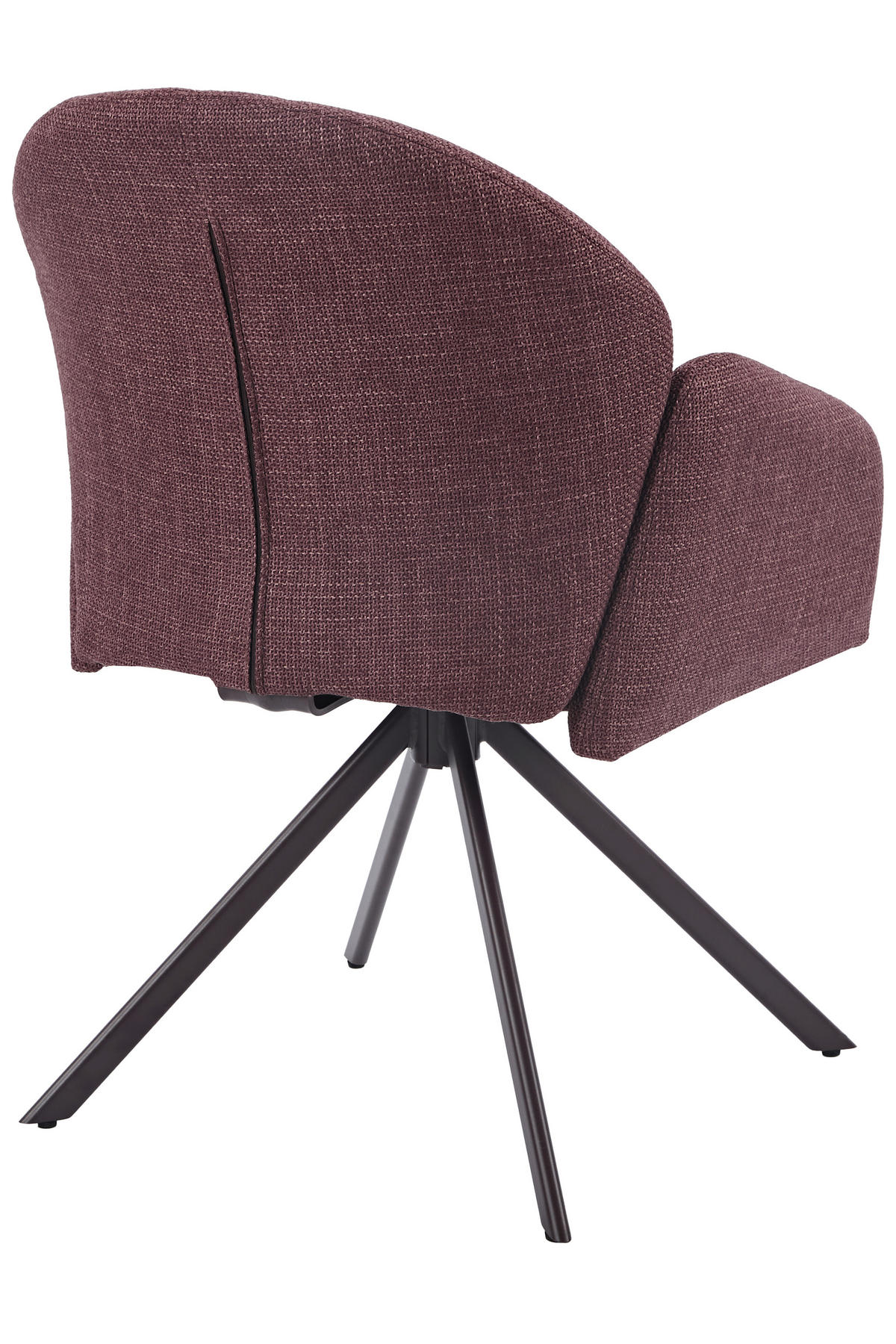 Drehstuhl Holly beere Microfaser Webstoff B/H/T: ca. 57x84x61 cm Holly - beere (57,00/84,00/61,00cm)