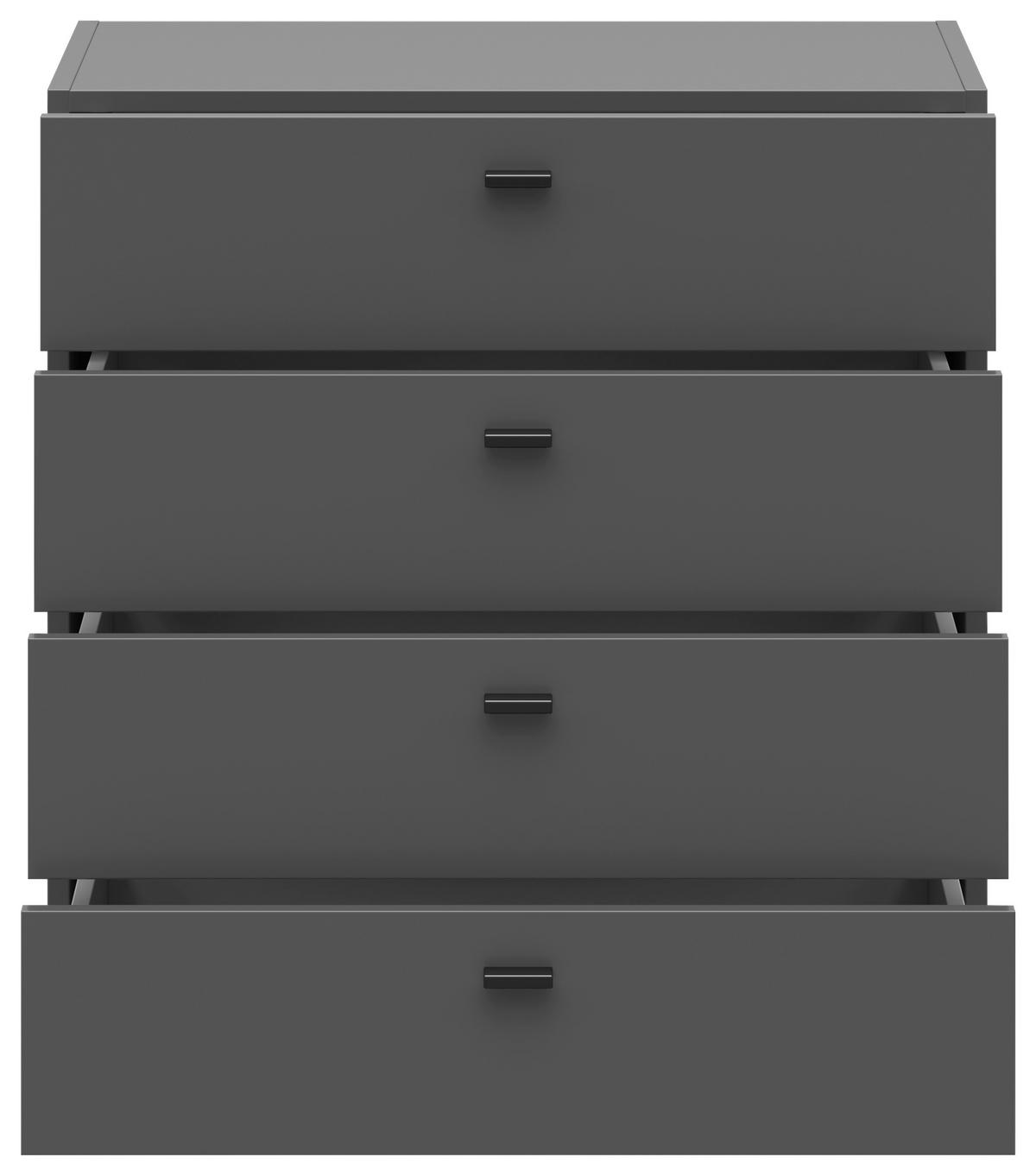 Schubkastenkommode System 64 anthrazit matt B/H/T: ca. 64x64x35 cm System 64 - anthrazit (64,00/64,00/35,00cm)