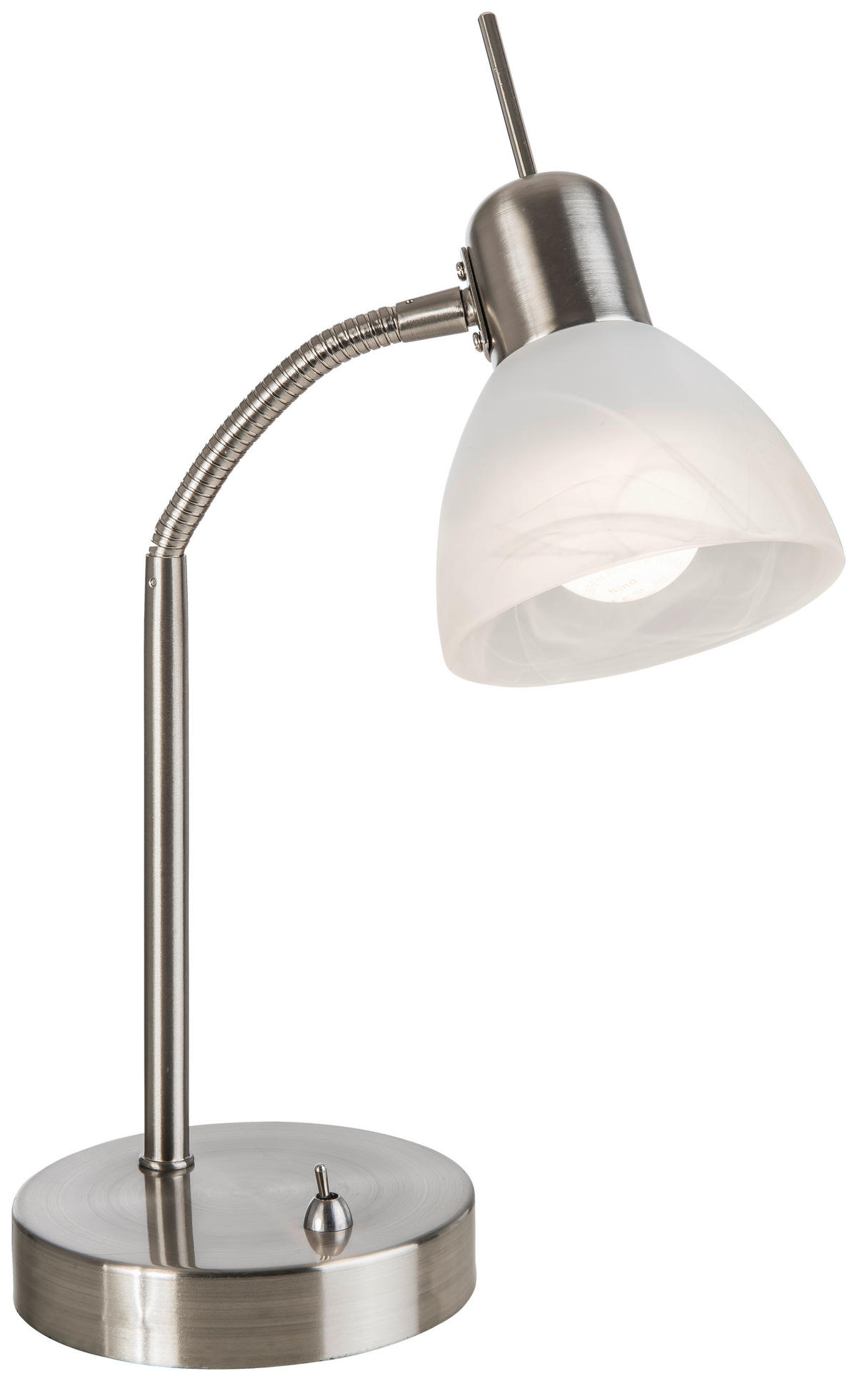 Nowa Tischleuchte 51890101 Chrom warmweiß Metall Glas H/D: ca. 30x20 cm E14 1 Brennstellen DAYTONA - warmweiß/Chrom (20,00/30,00cm) - Nowa