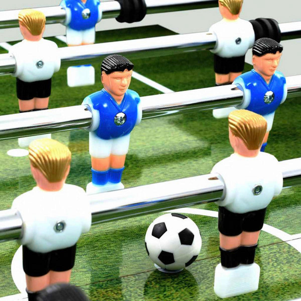 vidaXL Kickertisch Kickertisch - weiß - vidaXL