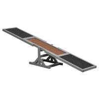 PawHut Hunde-Zubehör grau Polypropylen B/H/L: ca. 30x180x30 cm Hundewippe - grau (30,00/30,00/180,00cm) - PawHut