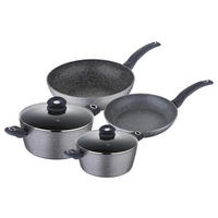 BERGNER Topfset Orion grau Aluminium 6 tlg. Orion - grau - BERGNER