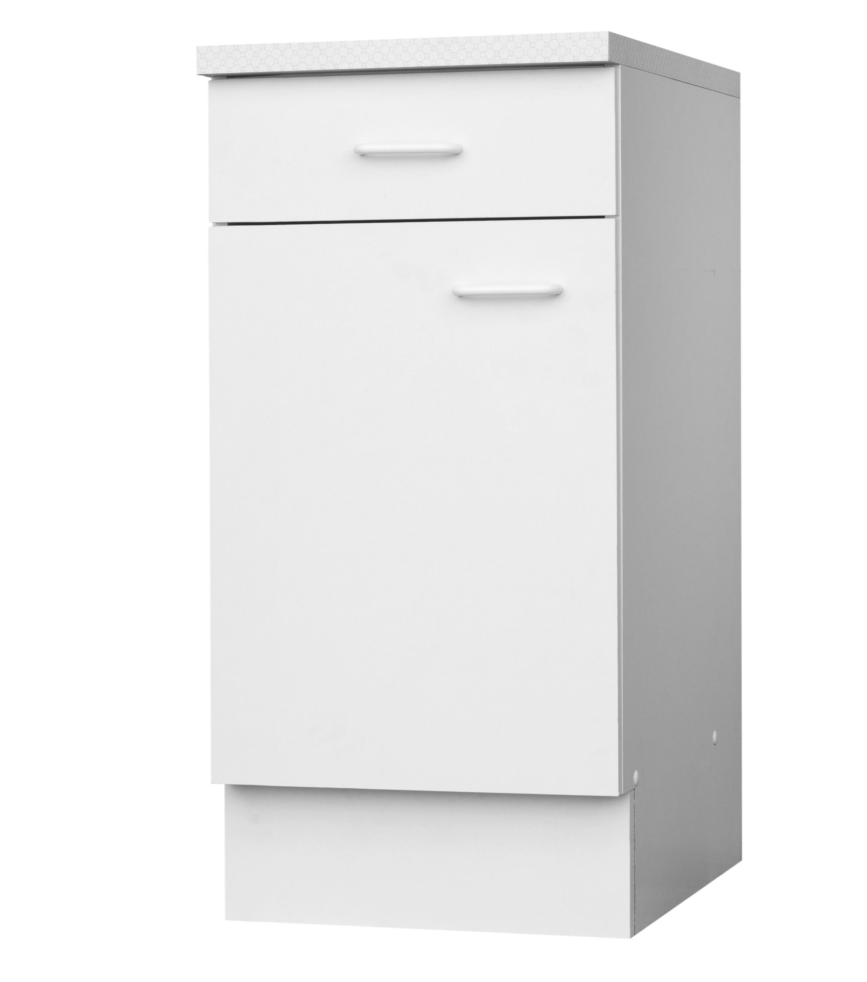 Unterschrank Top weiß matt B/H/T: ca. 40x85x60 cm Top - weiß (40,00/85,00/60,00cm)