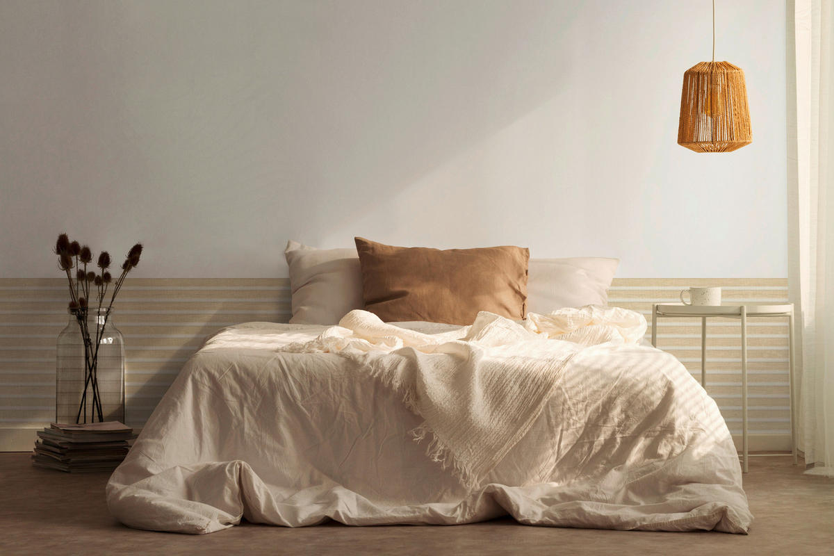 A.S.Creation Vliestapete beige weiß B/H/D: ca. 53x1005x8,5 cm Vliestapete - beige/weiß (8,50/1005,00cm) - A.S.Creation