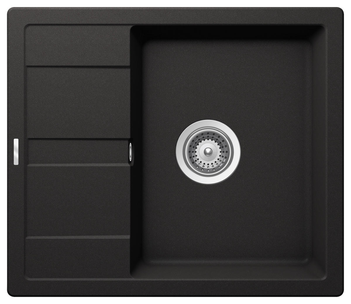Respekta Einbauspüle Nashville schwarz Granit B/H/T: ca. 58x19,5x50 cm Nashville - schwarz (58,00/19,50/50,00cm) - Respekta