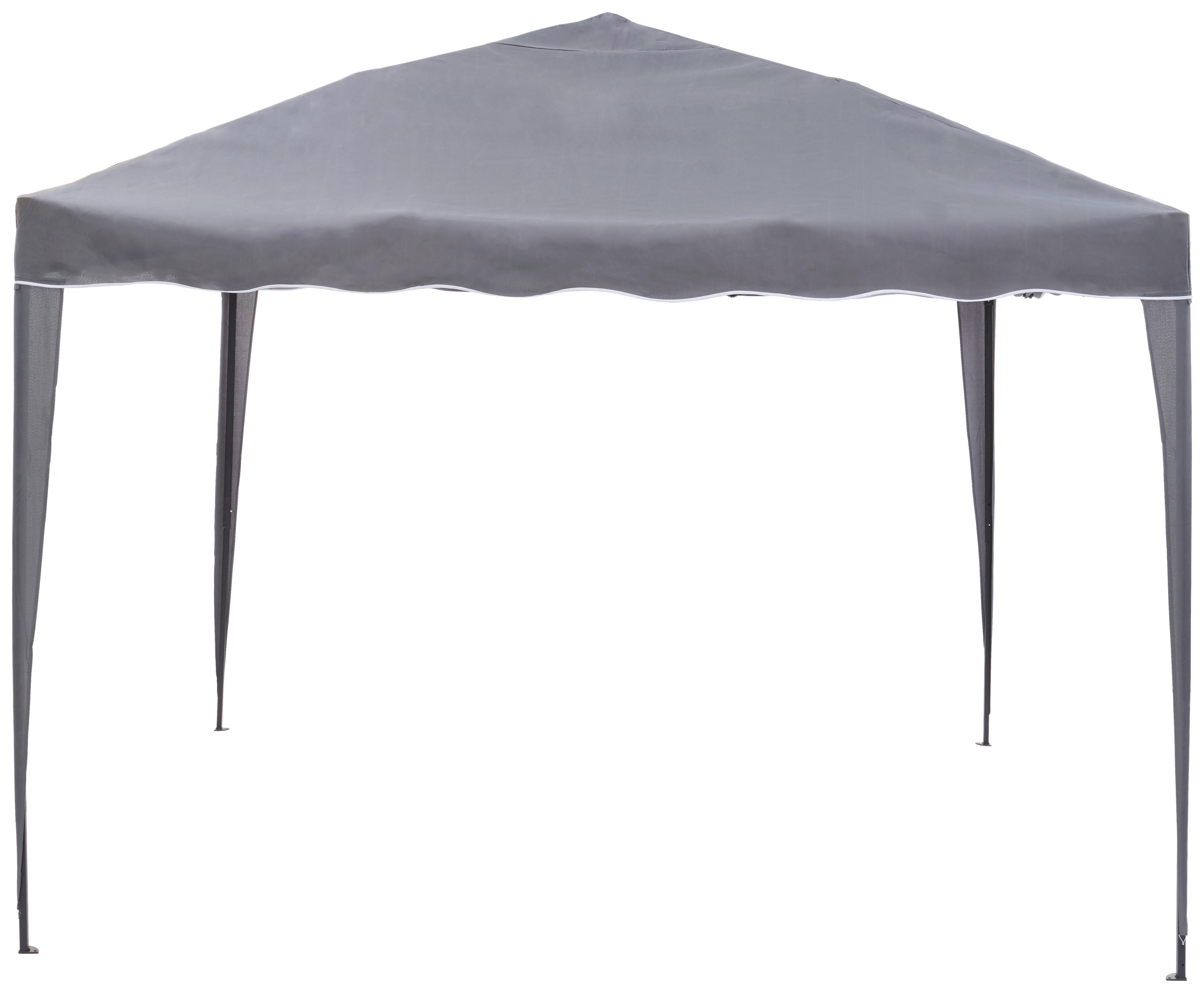 POCOline Pavillon grau Stahl B/H/L: ca. 300x250x300 cm Pavillon_faltbar - grau (300,00/300,00/250,00cm)