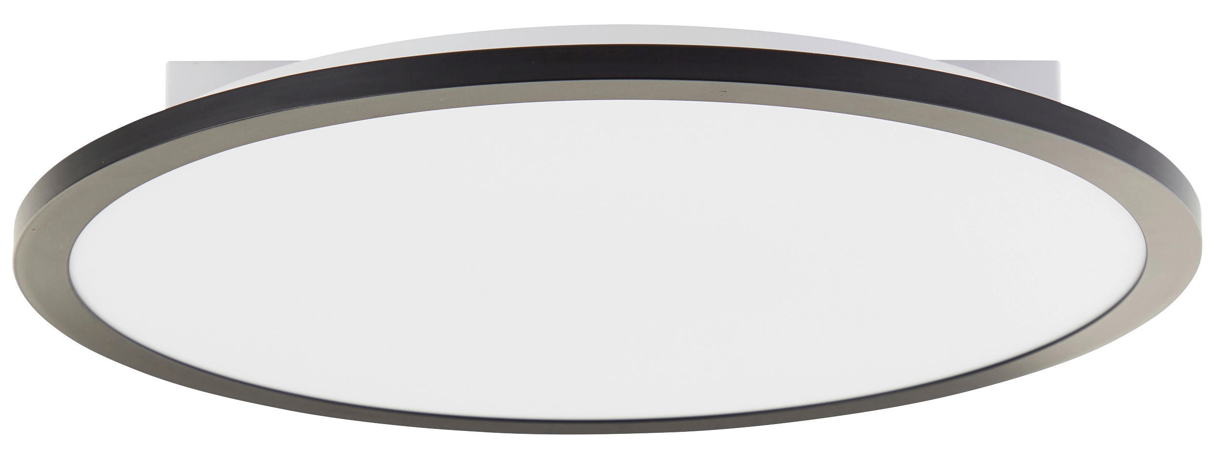 Brilliant LED-Deckenleuchte schwarz Kunststoff Metall B/H/L: ca. 43,5x7,5x44 cm Briston - schwarz (44,00/43,50/7,50cm) - Brilliant