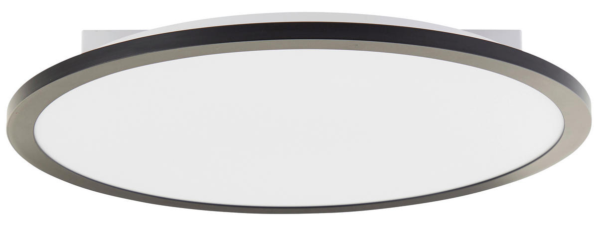Brilliant LED-Deckenleuchte schwarz Kunststoff Metall B/H/L: ca. 43,5x7,5x44 cm Briston - schwarz (44,00/43,50/7,50cm) - Brilliant