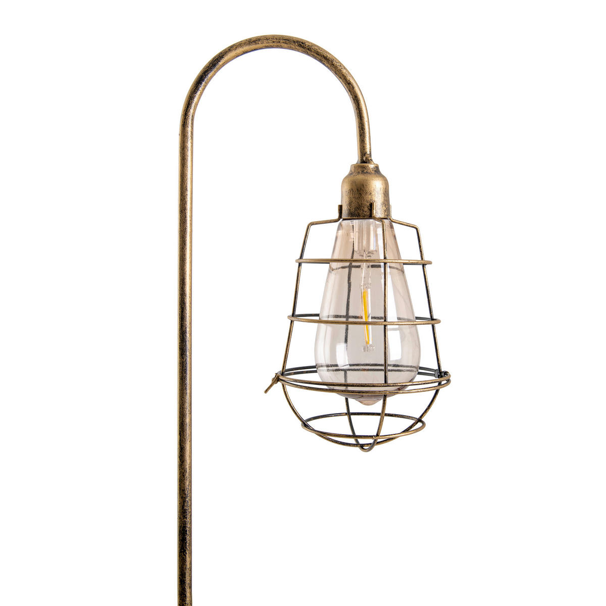 LED-Solarleuchte 4129502 messing Metall H: ca. 76,5 cm 2er-Set LED Solar-Erdspieß "GITTI" - messing (76,50cm) - Näve Leuchten