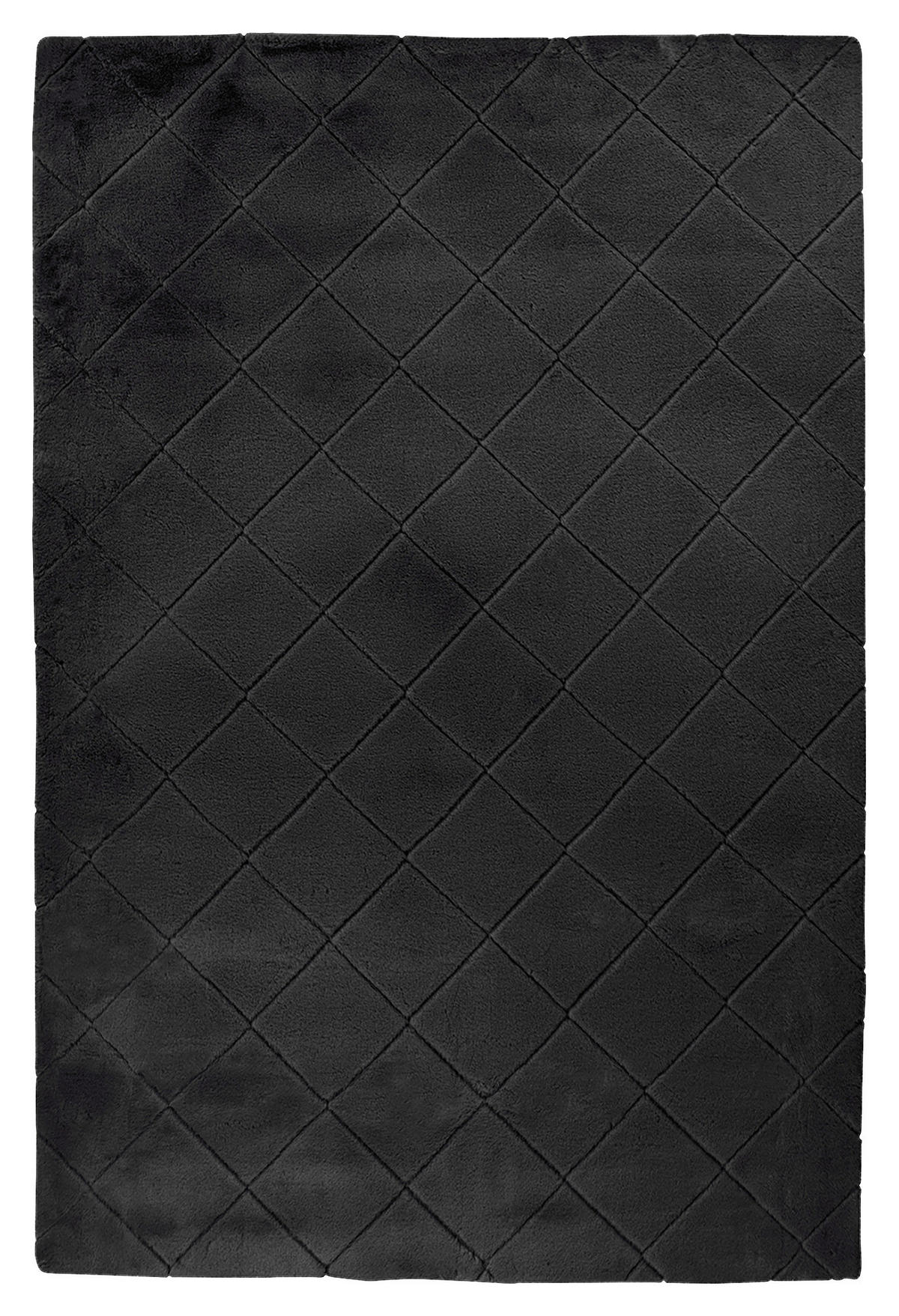 Padiro Hochflorteppich Imala 125 schwarz B/H/L: ca. 80x3x150 cm Imala 125 - schwarz (150,00/80,00/3,00cm) - Padiro